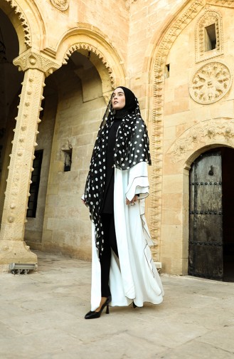 White Abaya 5489-01