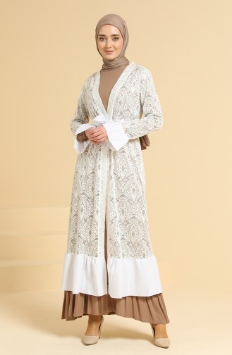 Abayas Blanc 1456A-01