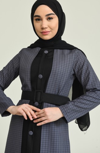 Gray Hijab Dress 10409.Gri
