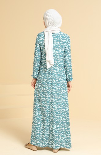Indigo Hijab Dress 3302-04