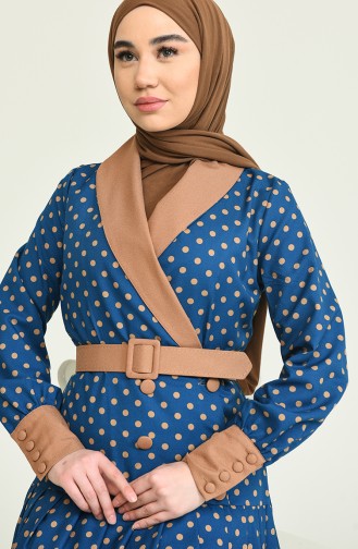 Blue Hijab Dress 12319