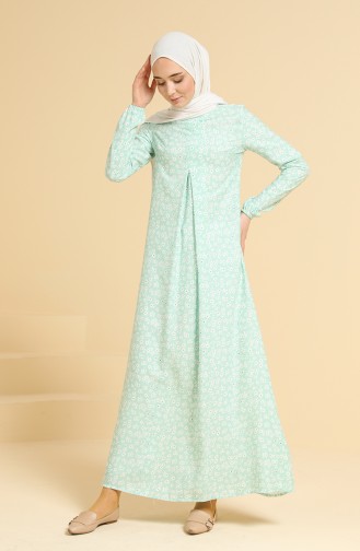 Robe Hijab Vert menthe 3302-10