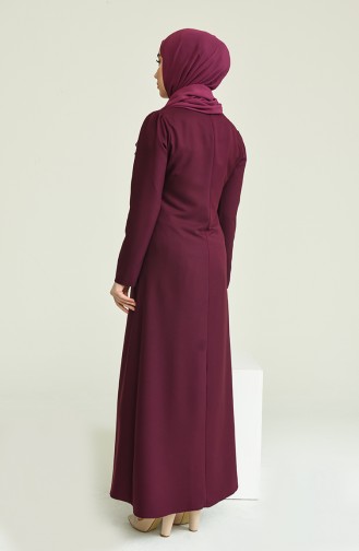 Robe avec Collier 4508-03 Plum 4508-03