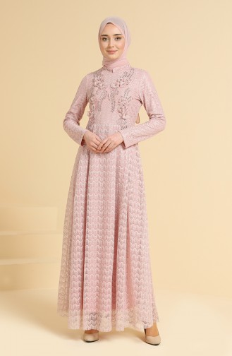 Puder Hijab-Abendkleider 11851