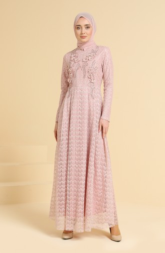 Puder Hijab-Abendkleider 11851
