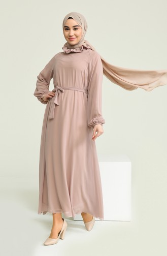 Mink Hijab Dress 0220-05