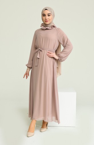 Mink Hijab Dress 0220-05