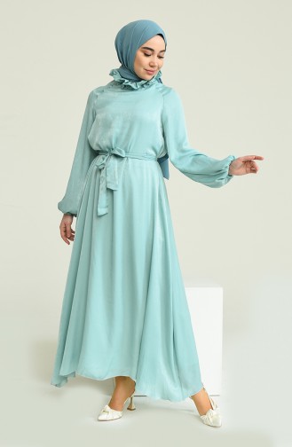 Mint Green Hijab Dress 0220A-05