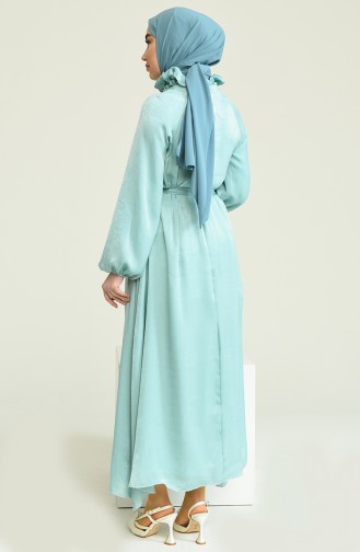 Minzengrün Hijab Kleider 0220A-05