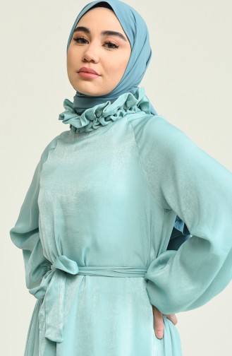 Mint green İslamitische Jurk 0220A-05