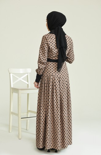 Nerz Hijab Kleider 10026-5.Vizon