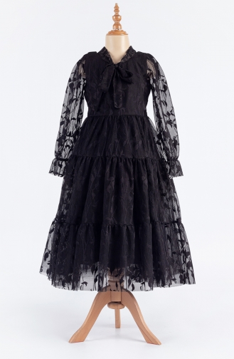 Black Children`s Dress 01Y-02