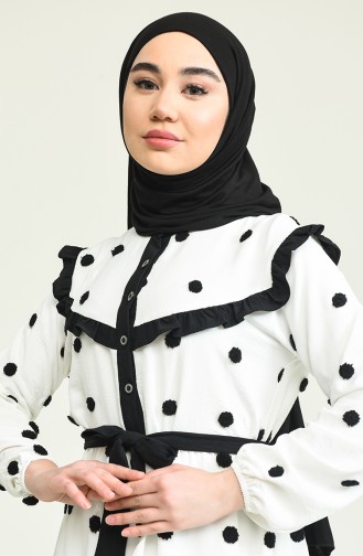 Naturfarbe Hijab Kleider 0852-06