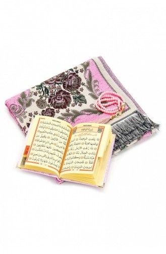 Tapis de Prière Velours Couleur Rose 27616