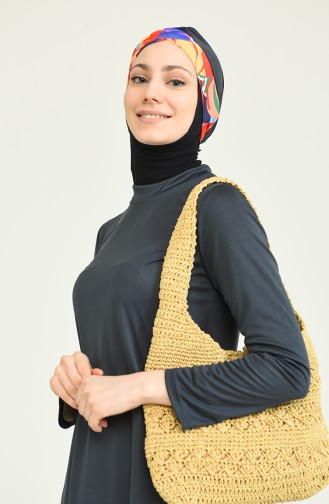 Anthrazit Hijab Badeanzug 02110-01