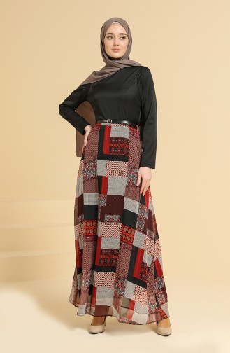 Robe Hijab Bordeaux 8135-03