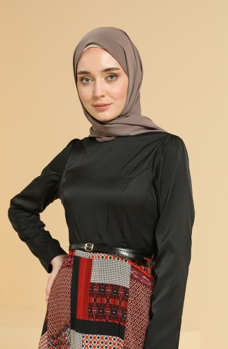 Robe Hijab Bordeaux 8135-03