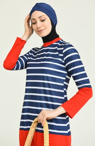 Navy Blue Swimsuit Hijab 02119-01