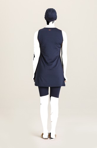 Navy Blue Swimsuit Hijab 22812-01