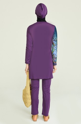 Purple Swimsuit Hijab 02101-01