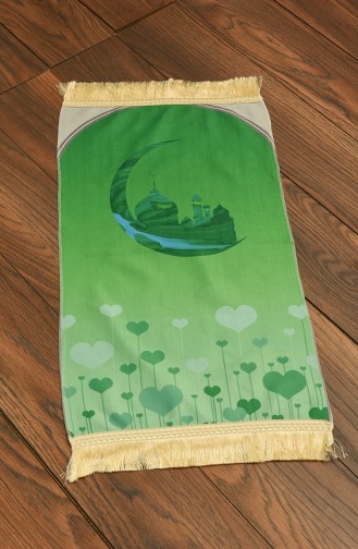 Tapis de Prière Pour Enfant 0119-02 Vert 0119-02