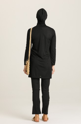 Black Swimsuit Hijab 02117B-01