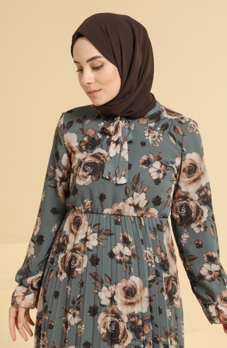 Anthracite Hijab Dress 4011-05