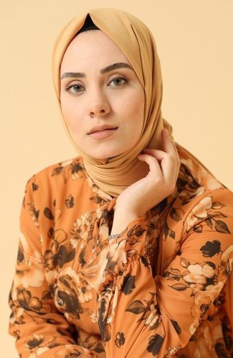 Robe Hijab Moutarde 4011-06