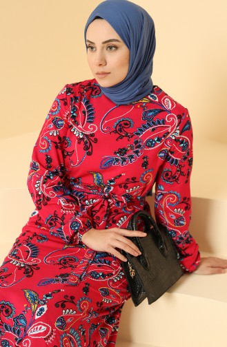 Robe Hijab Fushia 0095B-01