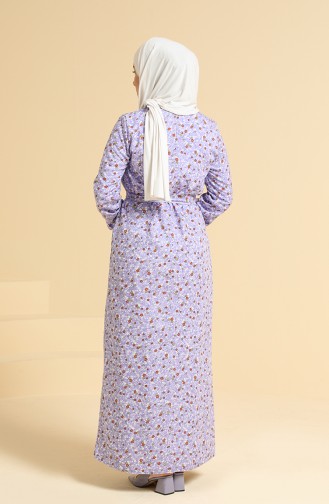 Lilac İslamitische Jurk 0095C-01