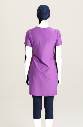 Purple Swimsuit Hijab 2309-01
