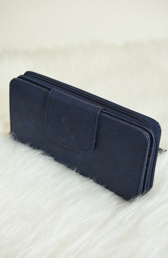 Navy Blue Wallet 1663-02