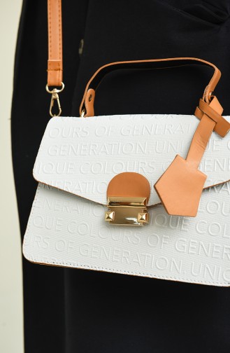 White Shoulder Bag 3600-09