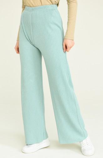 Kaşkorse Beli Lastikli Pantolon 1330-11 Mint Yeşil