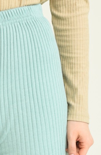 Kaşkorse Beli Lastikli Pantolon 1330-11 Mint Yeşil