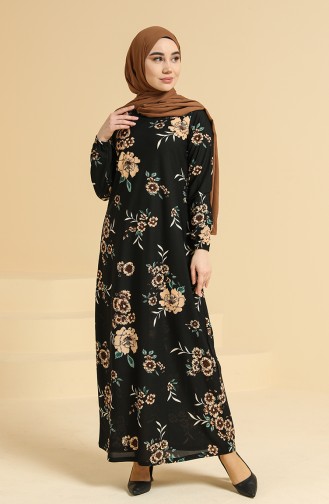 Robe Hijab Noir 1773-01