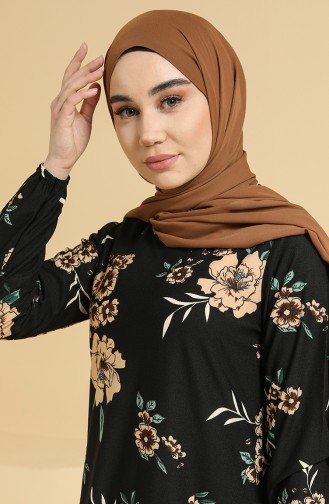 Black Hijab Dress 1773-01