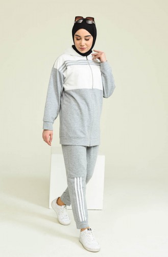 Grau Jogginganzüge 1016-01