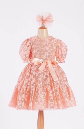 Robe Enfant Saumon 02