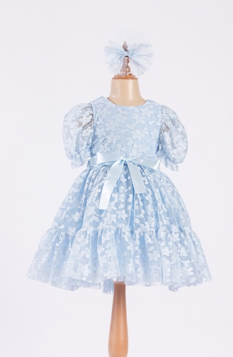 Blue Children`s Dress 04