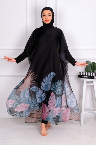 Black Swimsuit Hijab 2525