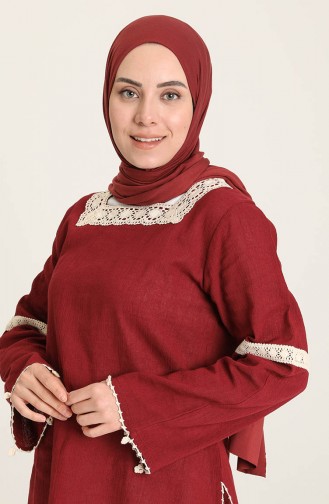 Claret Red Blouse 0017-03