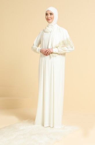 Ecru Praying Dress 238416A-01