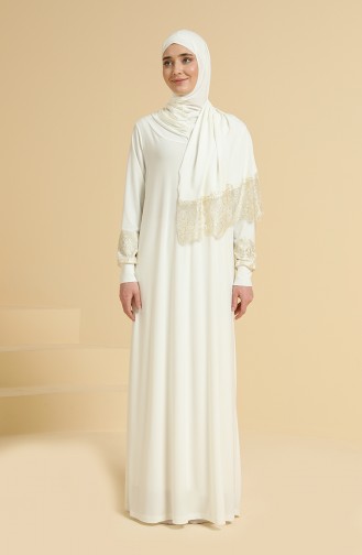 Ecru Praying Dress 238416A-01