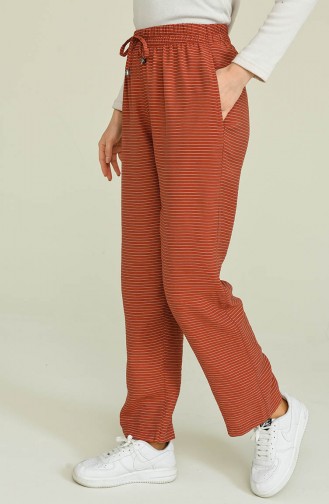 Pantalon Couleur brique 6105-06