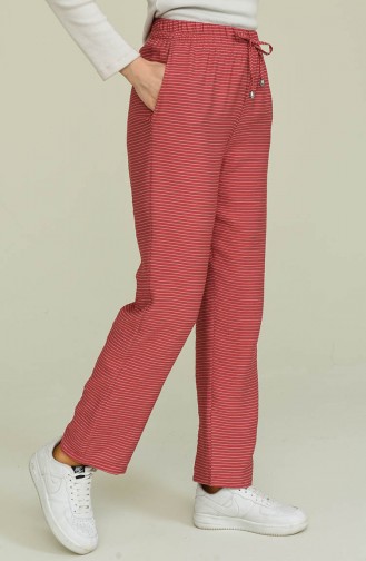 Claret Red Pants 6105-08