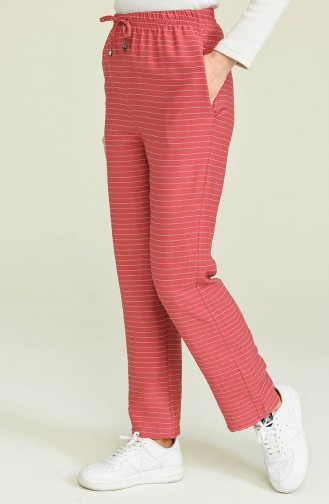 Claret Red Pants 6105A-01