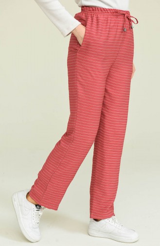 Claret Red Pants 6105A-01