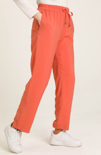 Pantalon Couleur brique 6107-09