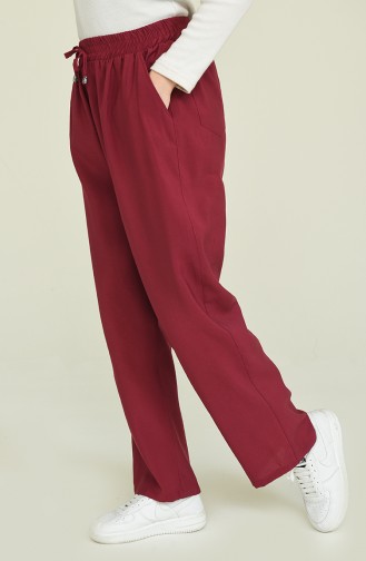 Claret Red Pants 6109-09